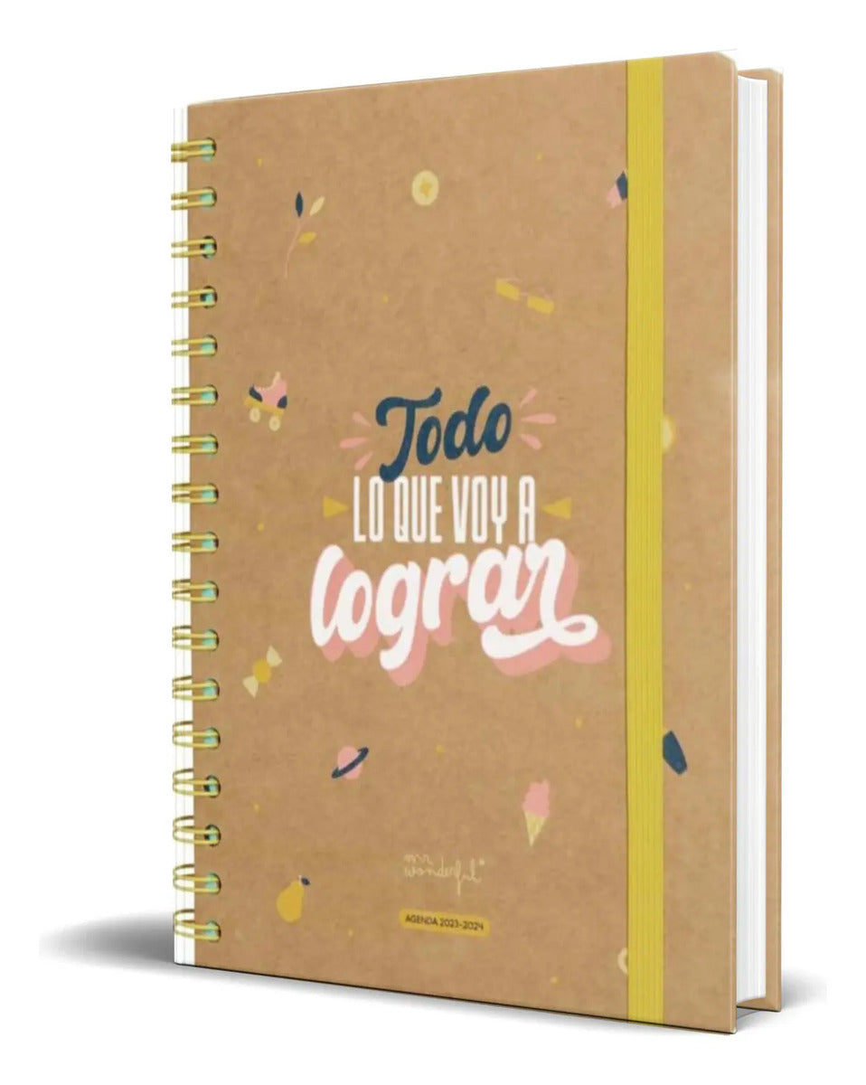 Portada de Agenda Todo Lo Que Voy A Lograr [ Mr. Wonderful ] Original