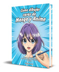 Portada de Libro Cómo Dibujar Caras De Manga Y Anime [ Original ]