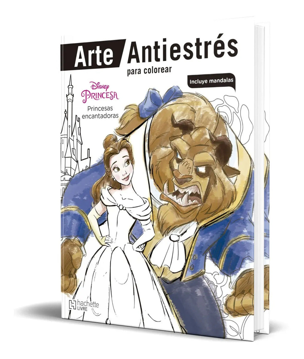 Portada de Libro Para Colorear [ Princesas Encantadoras De Disney ]