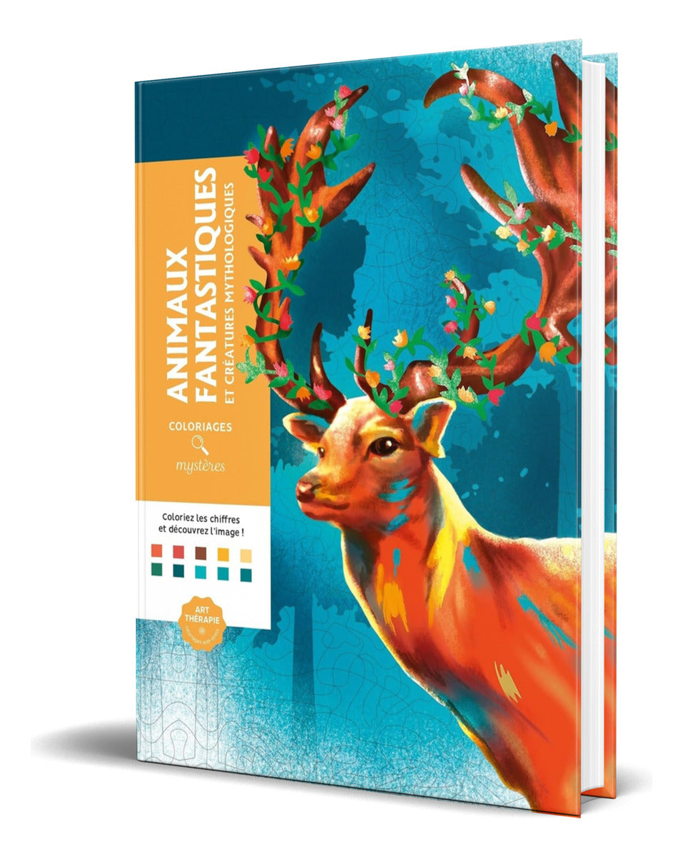 Portada de Libro Colorea Y Descubre El Misterio Animaux Fantastiques