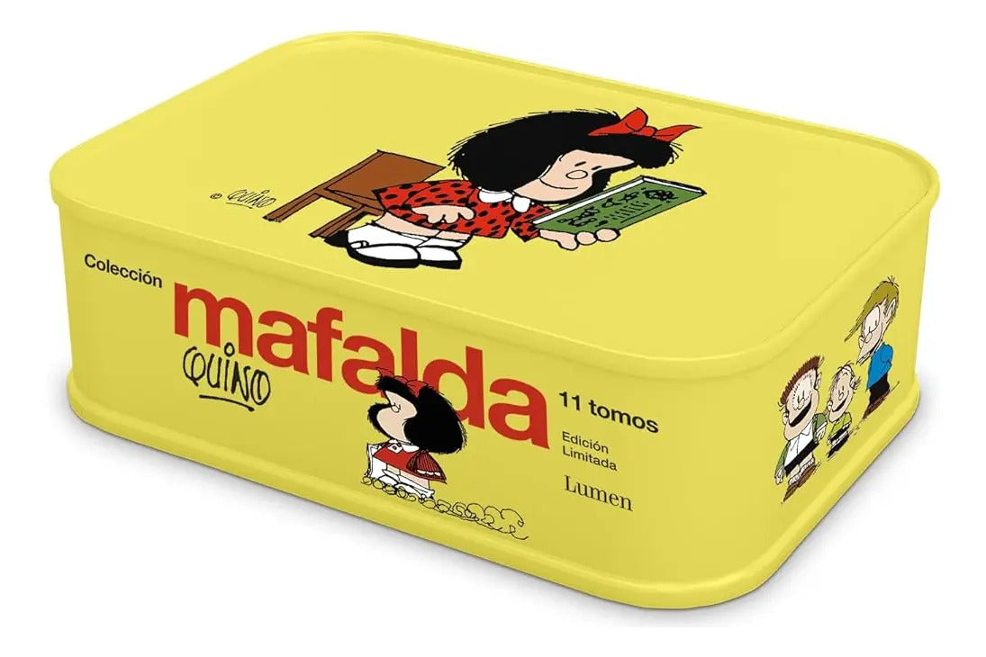 Portada de Libro Colección Mafalda [ 11 Tomos En Una Lata ] Original