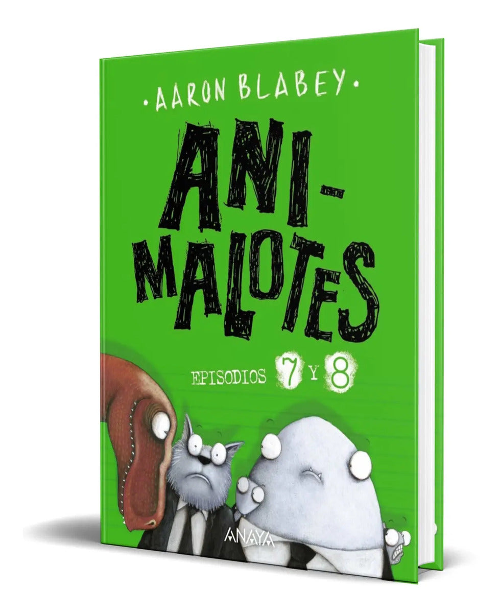 Portada de Libro Animalotes 7 Y 8 [ Desmadre Prehistórico ] Original
