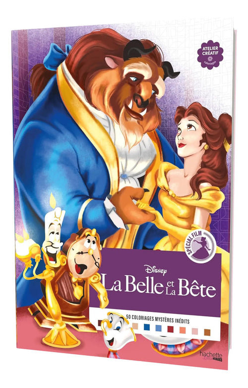 Portada de Colorea Y Descubre La Bella Y La Bestia [ Edición Especial ]