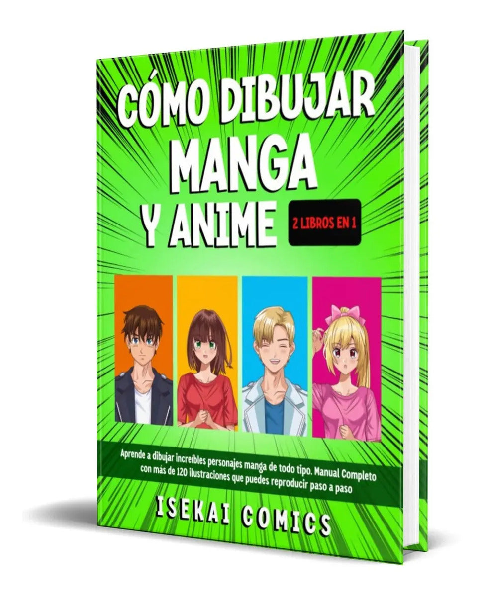 Portada de Libro Cómo Dibujar Manga Y Anime Para Principiantes Original