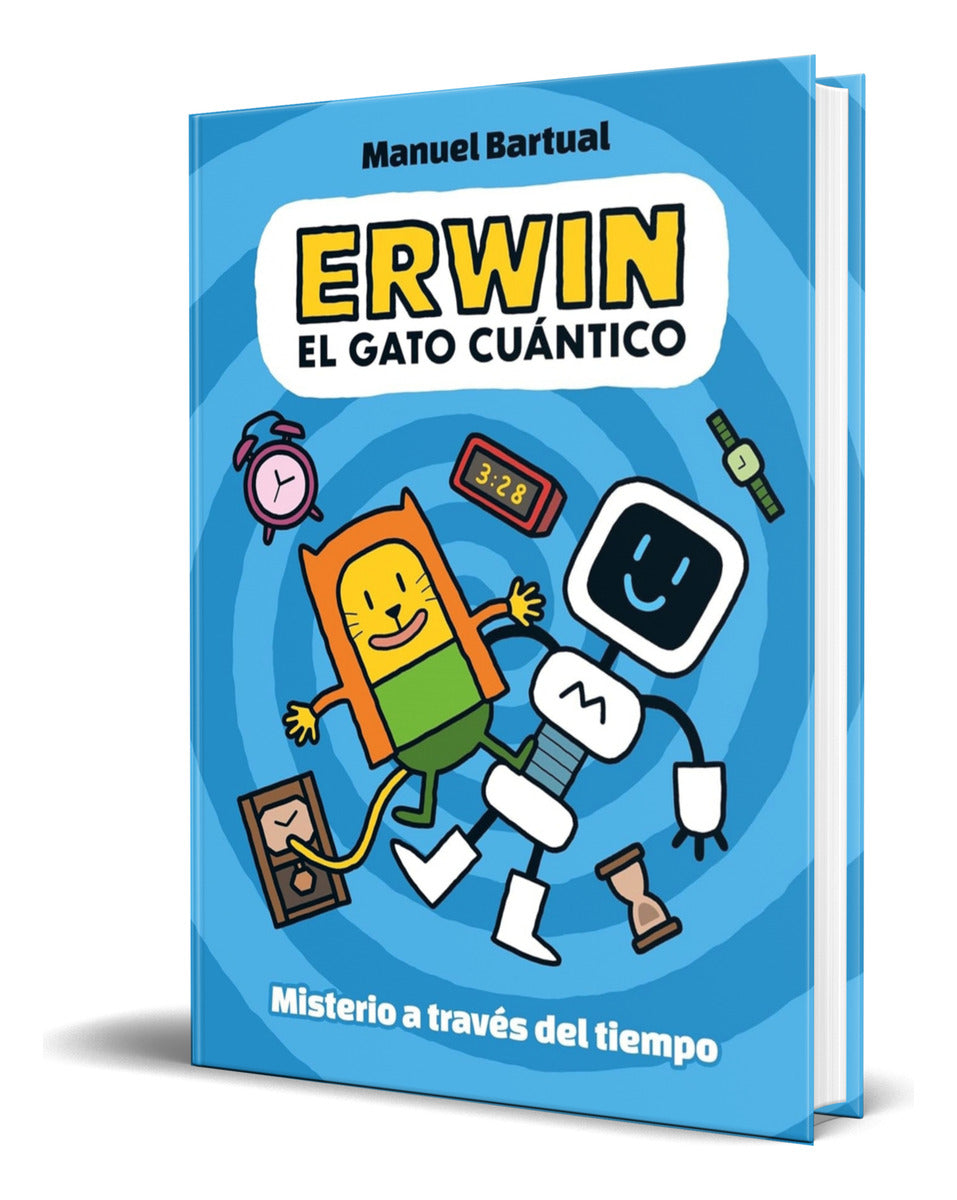 Portada de Libro Erwin, El Gato Cuántico Vol.1 Manuel Bartual Original