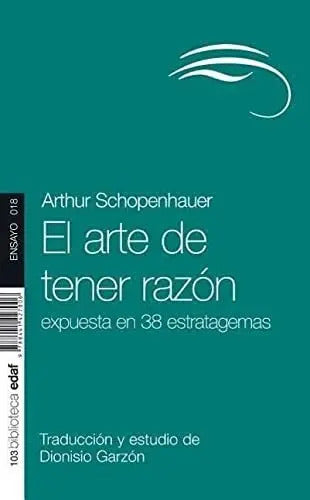 Portada de Arte De Tener Razon,el - Schopenhauer Arthur