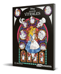 Portada de Libro Para Colorear Vitrales Alicia En El País Maravillas