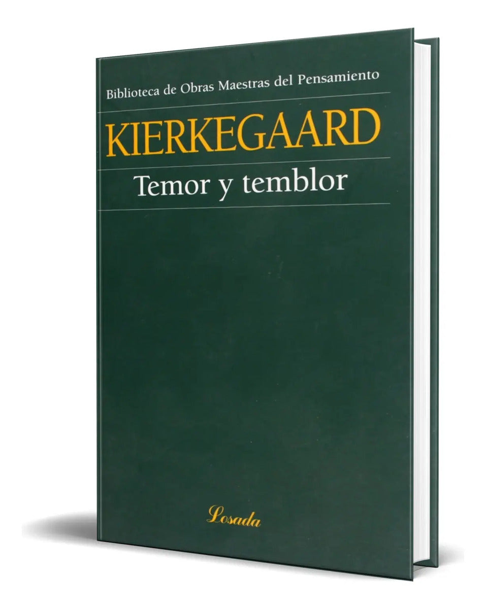 Portada de Libro Temor Y Temblor [ Soren Kierkegaard ] Original