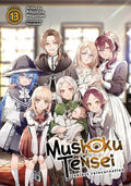 Portada de Mushoku Tensei: Jobless Reincarnation (light Novel) Vol. 13, De Rifujin Na Magonote. Editorial Airship, Tapa Blan…