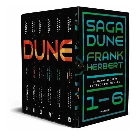 Portada de Saga Completa Dune [ Edición Especial Con Estuche ] Vol. 1-6