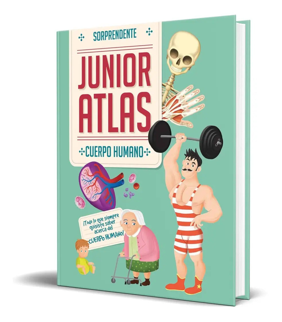 Portada de Libro Sorprendente Junior Atlas Cuerpo Humano [ Original ]