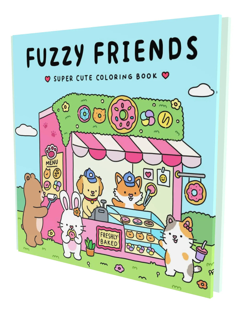 Portada de Fuzzy Friends Coloring Book [ Vivi Tinta ] Libro Colorear