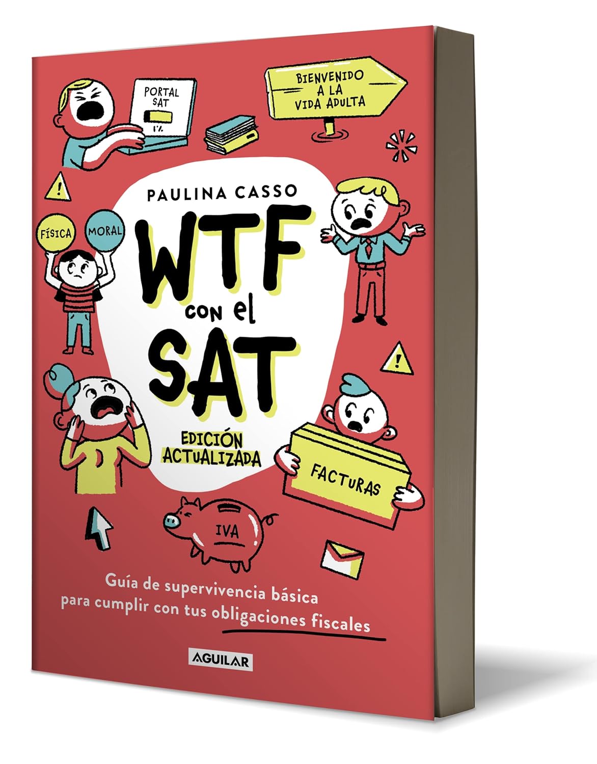 Portada de Libro WTF Con El SAT Edición Actualizada Paulina Casso [ En Español ] Original