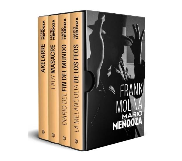 Portada de Estuche Frank Molina [ 4 Vols ] [ En Español ] Mario Mendoza