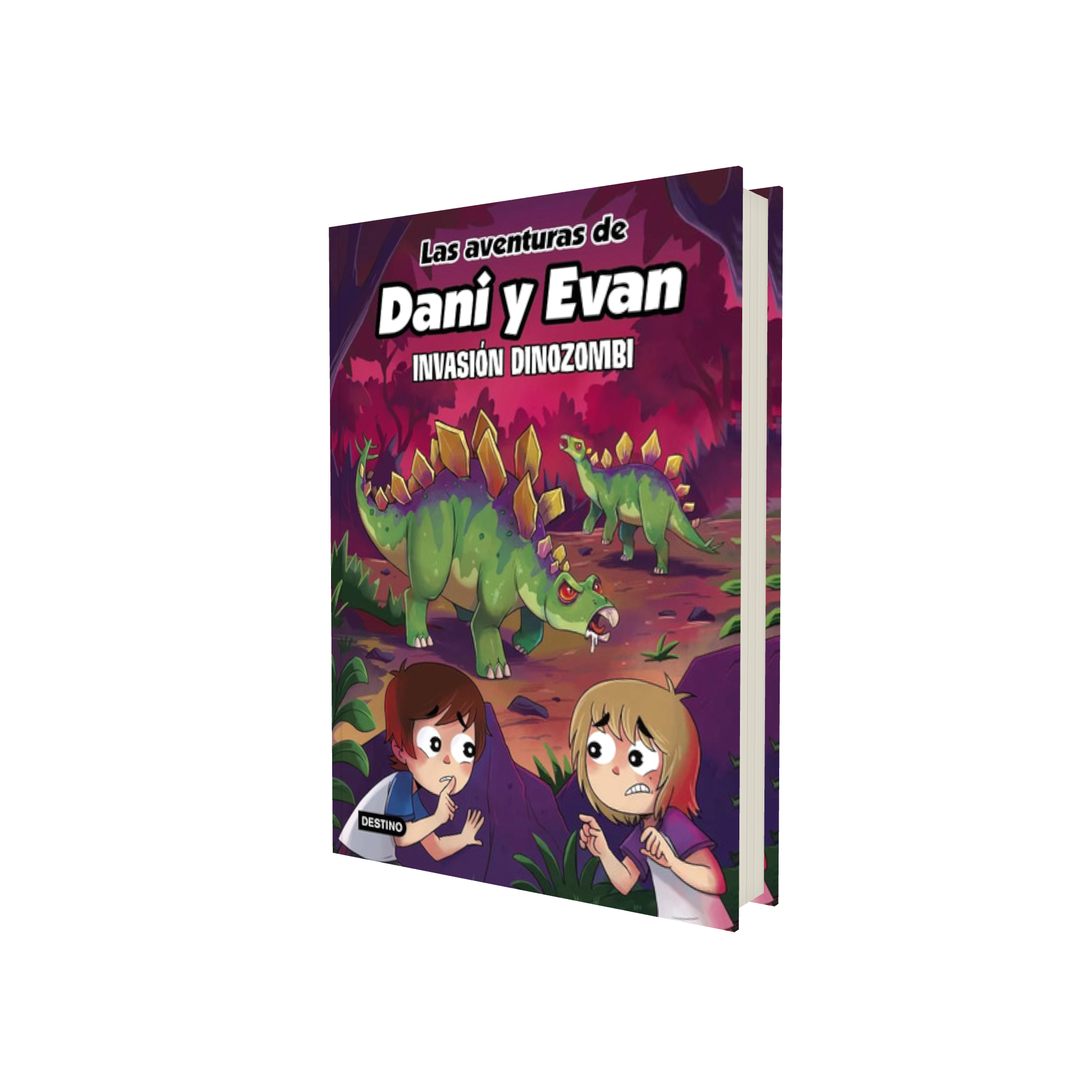 Portada de Libro Las Aventuras De Dani Y Evan Vol.14 Invasión Dinozombi [ En Español ] Pasta Dura