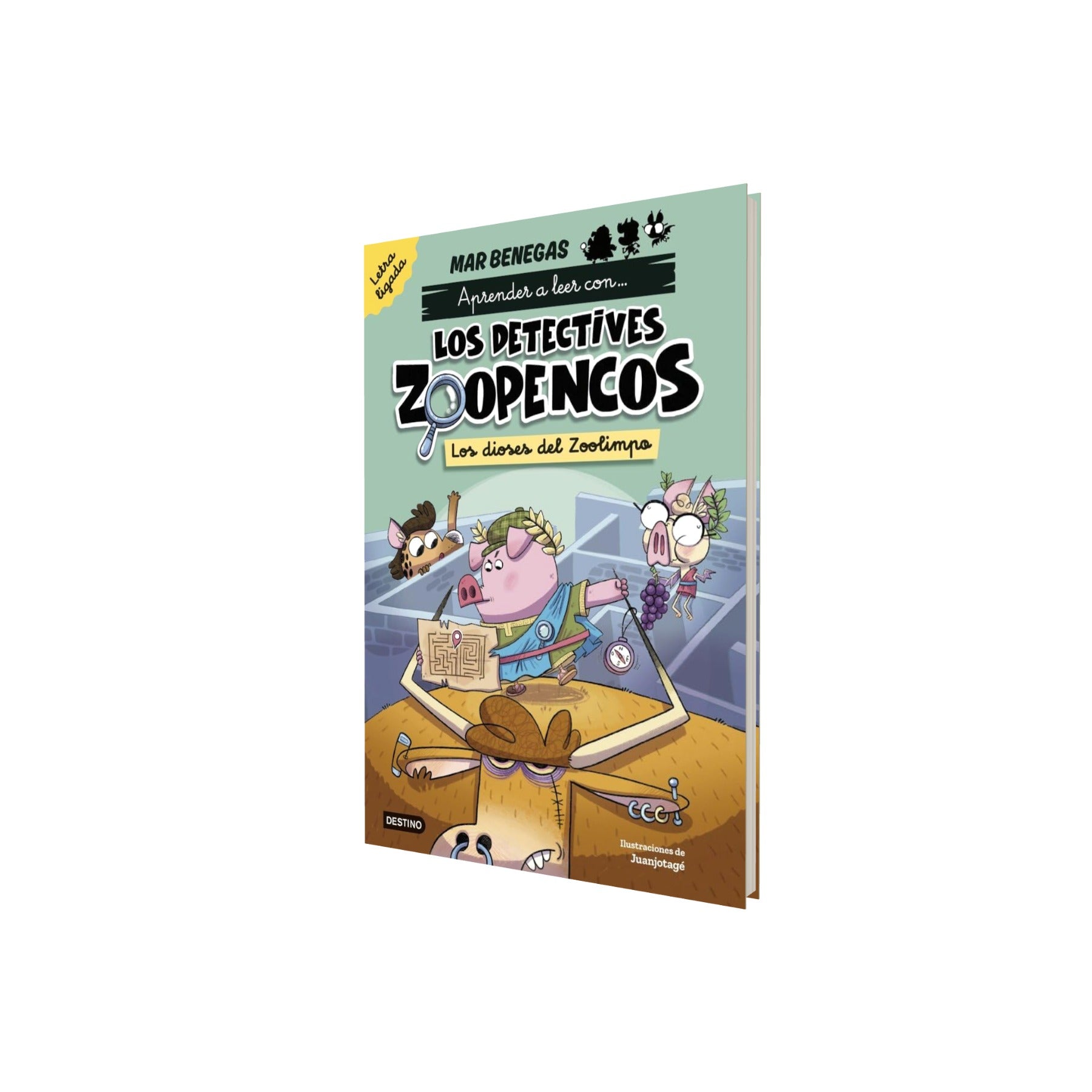 Portada de Libro Aprende A Leer Con Los Detectives Zoopencos Vol.2 Los Dioses Del Zoolimpo Mar Benegas [ En Español ] Origin…