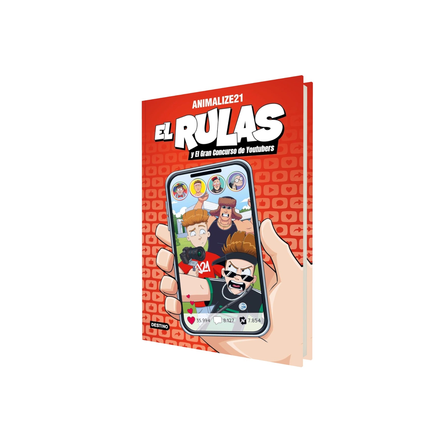 Portada de Libro El Rulas Vol.5 El Gran Concurso De Youtubers [ Pasta Dura ] [ En Español ] Animalize21