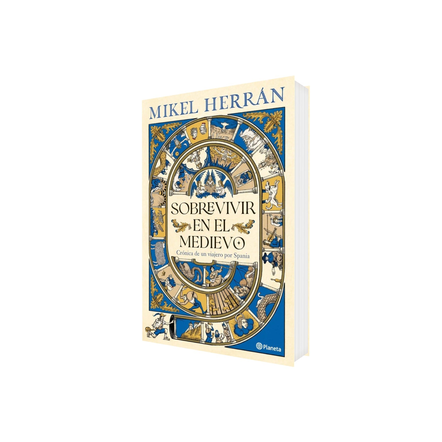 Portada de Libro Sobrevivir En El Medievo Crónica De Un Viajero Por Spania Mikel Herrán [ En Español ] Original