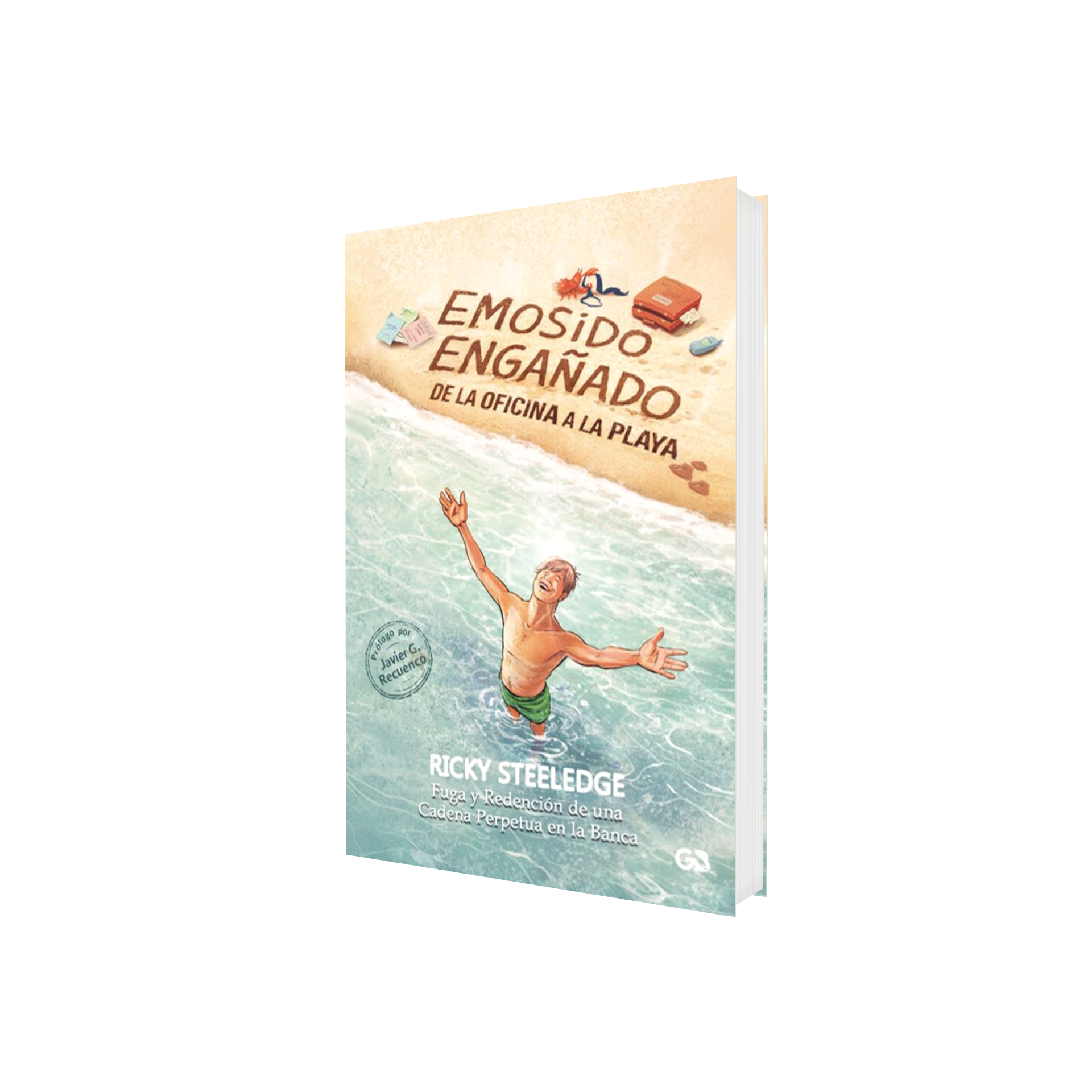 Portada de Libro Emosido Engañado De La Oficina A La Playa Ricky SteelEdge [ En Español ] Original