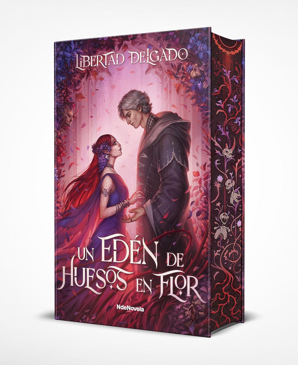 Portada de Libro Un Edén De Huesos En Flor [ Pasta Dura ] [ En Español ] Libertad Delgado