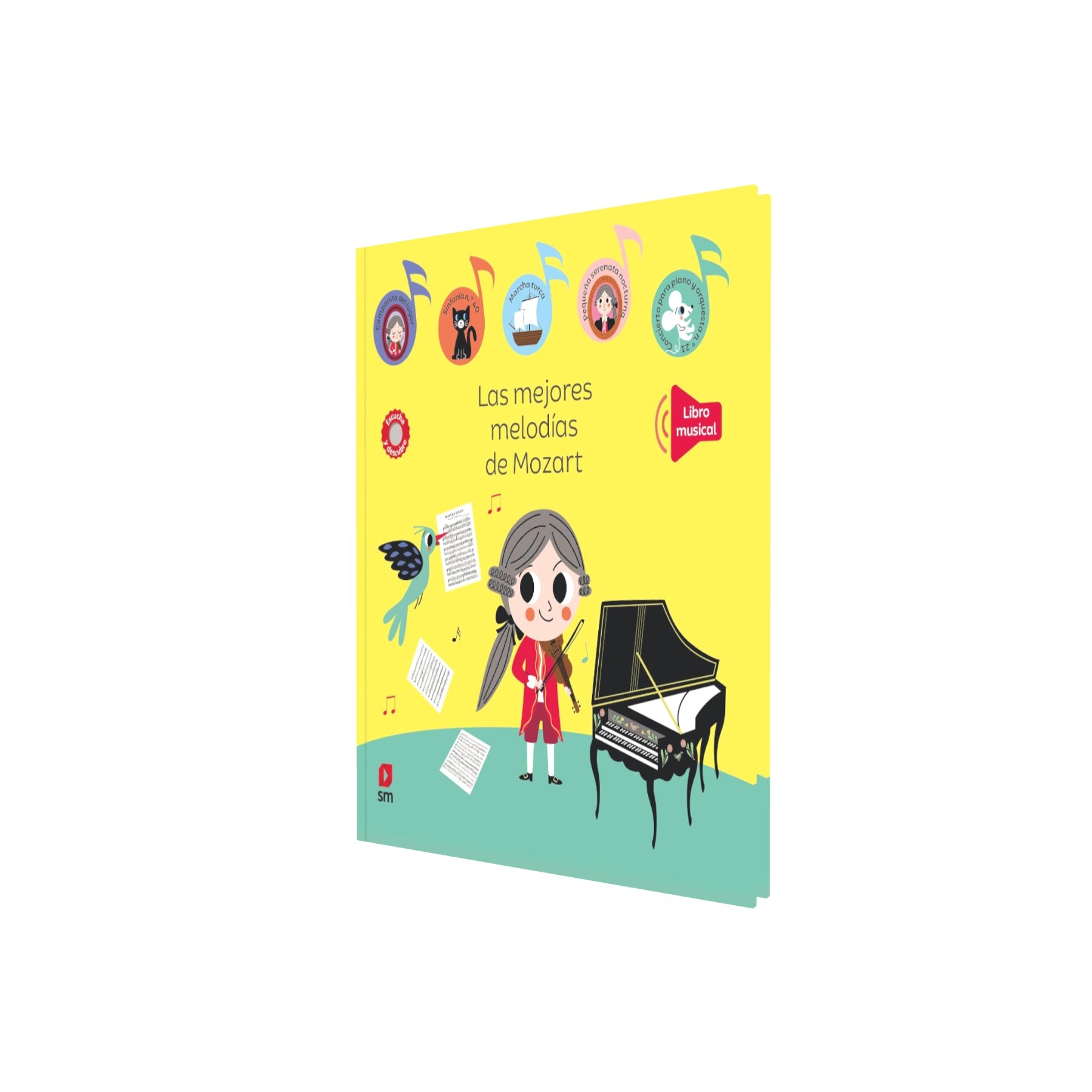 Portada de Libro Las Mejores Melodías De Mozart [ Pasta Dura ] [ En Español ]