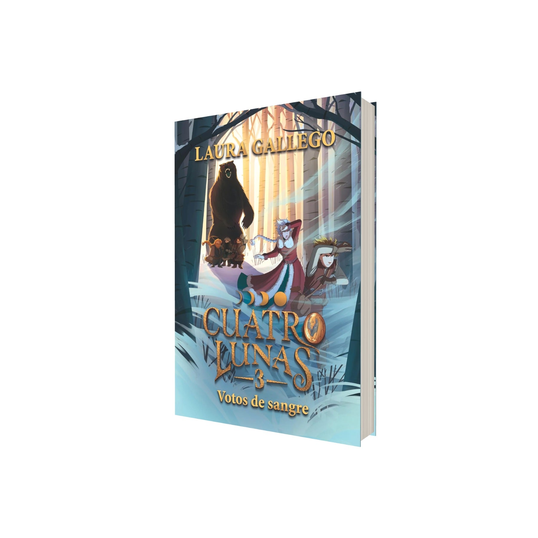 Portada de Libro Cuatro Lunas Vol.3 Votos De Sangre Laura Gallego [ En Español ] Original