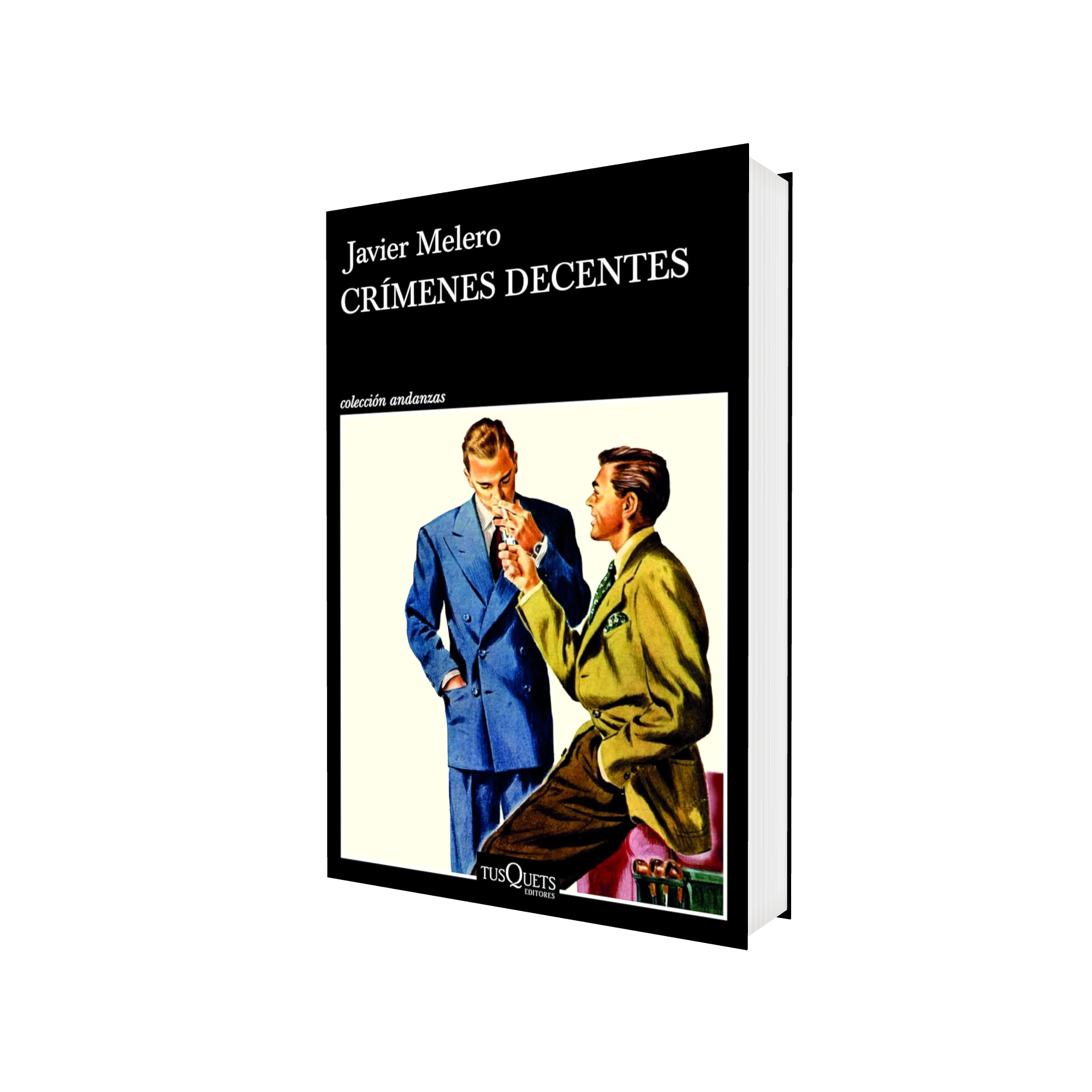 Portada de Libro Crímenes Decentes Javier Melero [ En Español ] Original