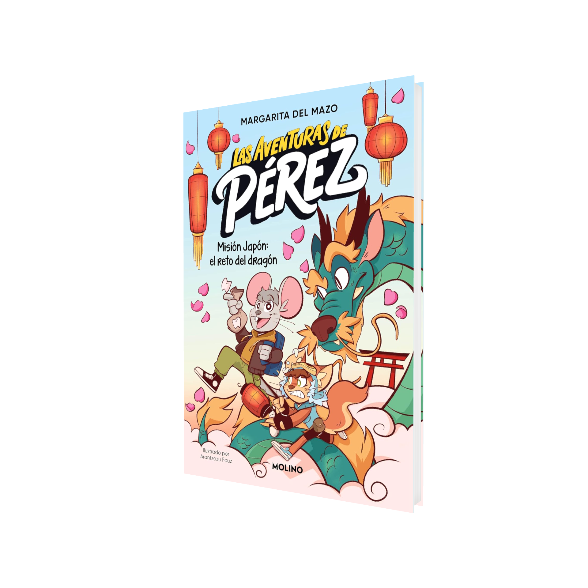Portada de Libro Las Aventuras De Pérez Vol.1 Misión Japón El Reto Del Dragón M. del Mazo [ En Español ] Original