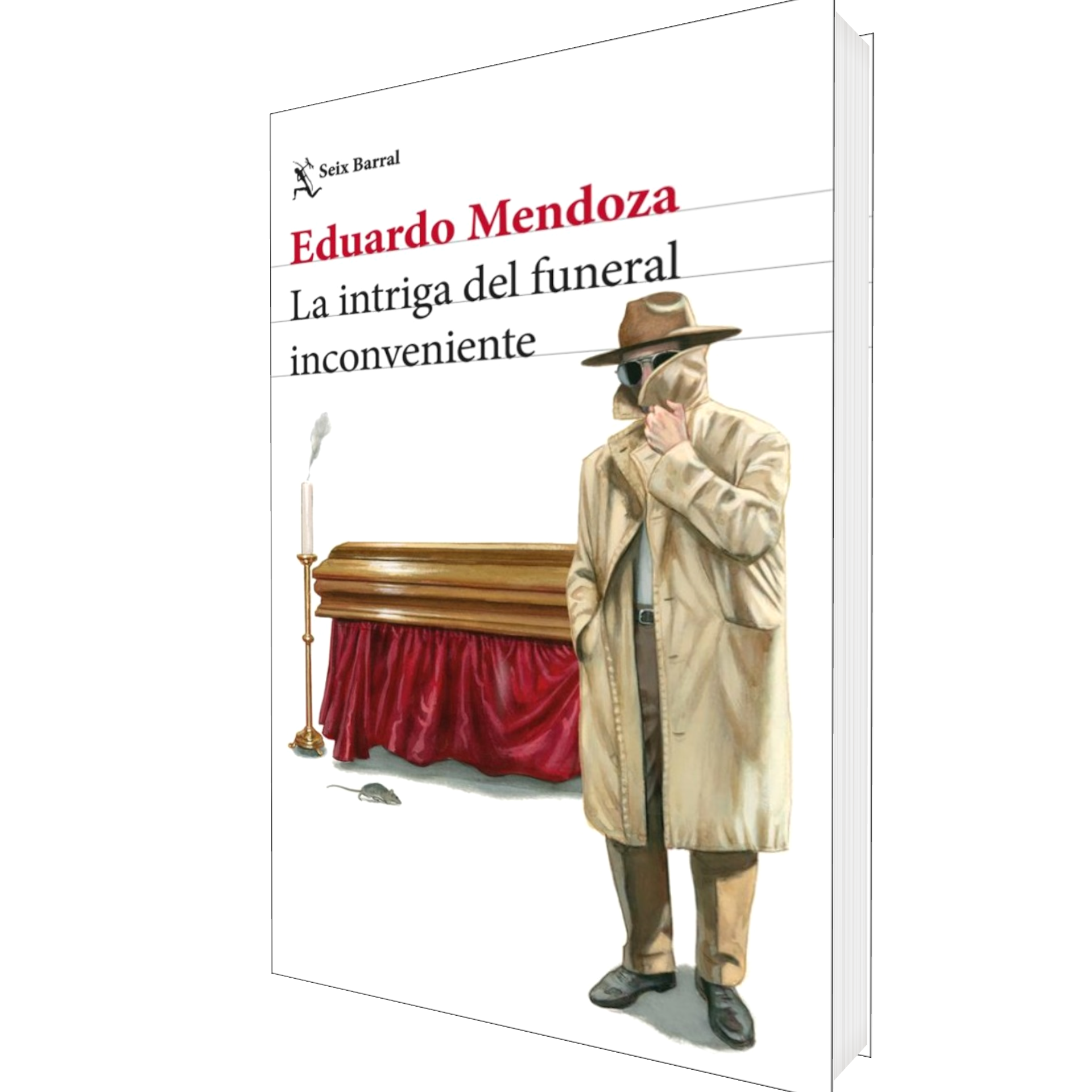 Portada de Libro La Intriga Del Funeral Inconveniente Eduardo Mendoza [ En Español ] Original