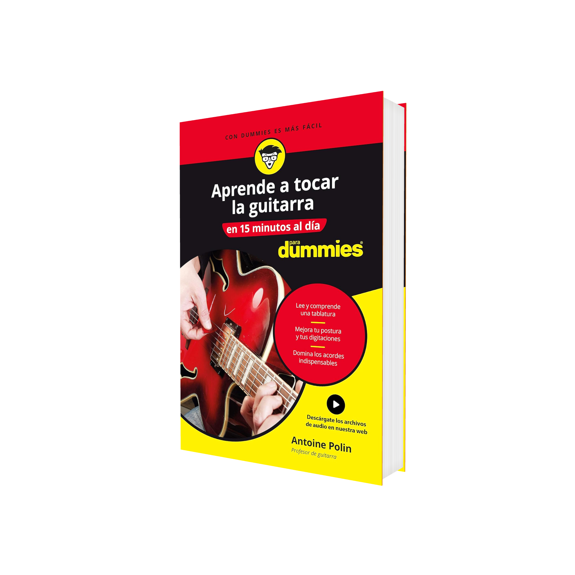 Portada de Libro Aprende A Tocar La Guitarra En 15 Minutos Al Día Antoine Polin [ En Español ] Original