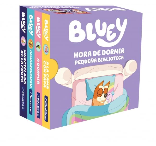 Portada de Libro Bluey Hora De Dormir Pequeña Biblioteca [ Pasta Dura ] [ En Español ]