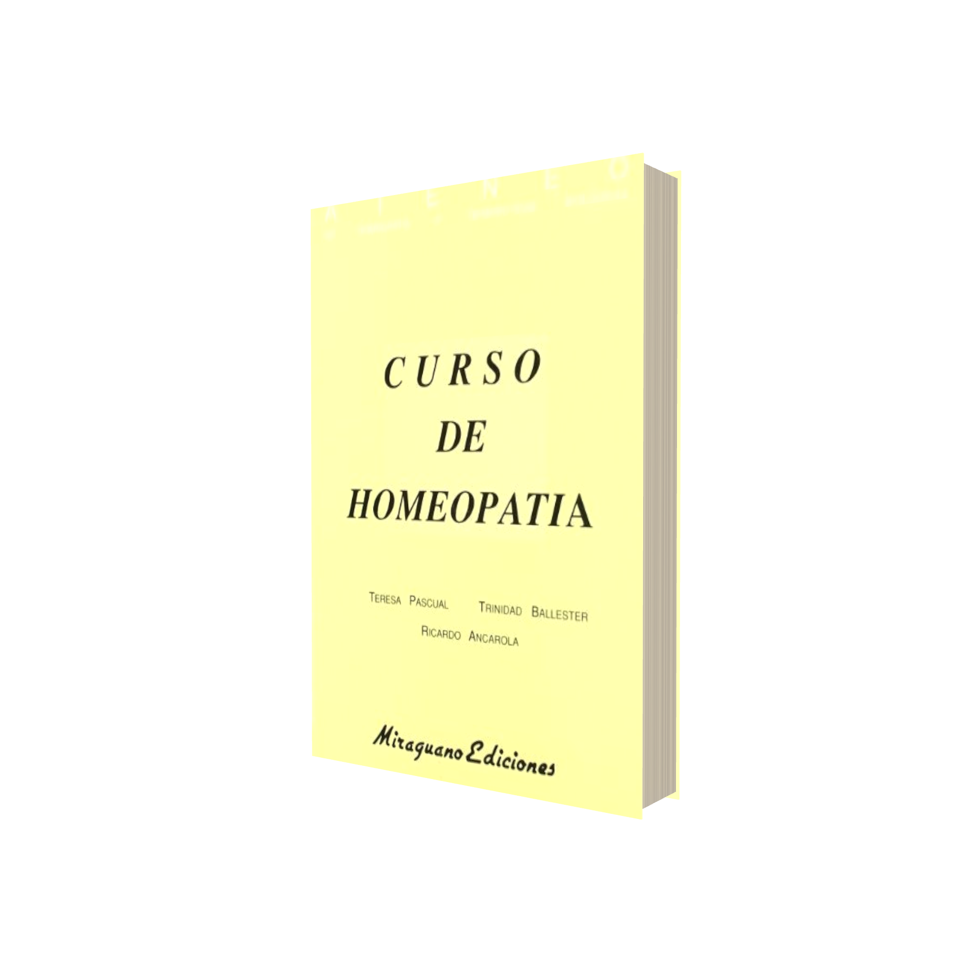 Portada de Libro Curso De Homeopatía [ Ateneo Homeopatía ] Original