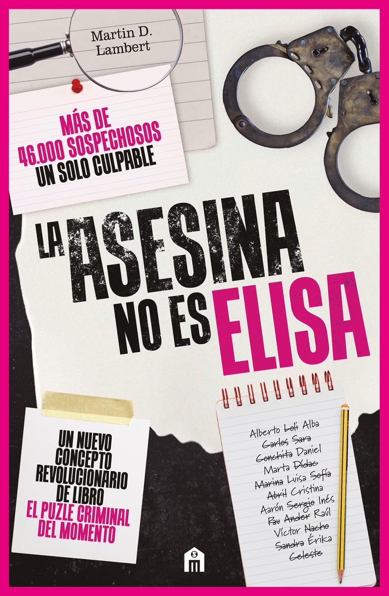 Portada de Libro La Asesina No Es Elisa Puzle Criminal 46000 Sospechosos Martin D. Lambert [ En Español ] Original