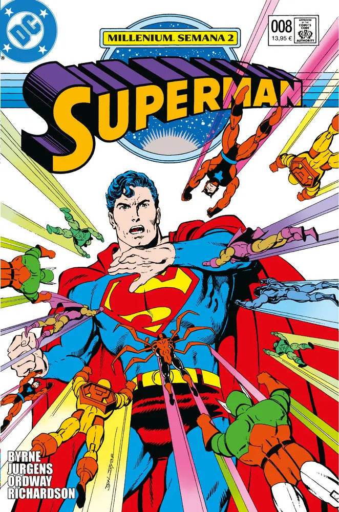 Portada de Cómic Biblioteca Superman Vol.8 Dan Jurgens, Jerry Ordway, John Byrne [ En Español ] Original