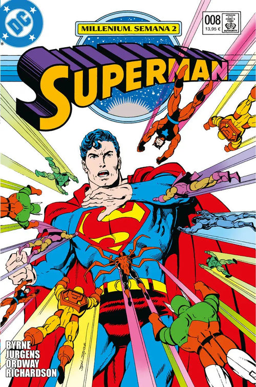 Portada de Cómic Biblioteca Superman Vol.8 Dan Jurgens, Jerry Ordway, John Byrne [ En Español ] Original