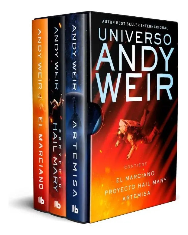 Portada de Estuche Andy Weir El Marciano + Proyecto Hail Mary + Artemisa [ 3 Vols ] [ En Español ]