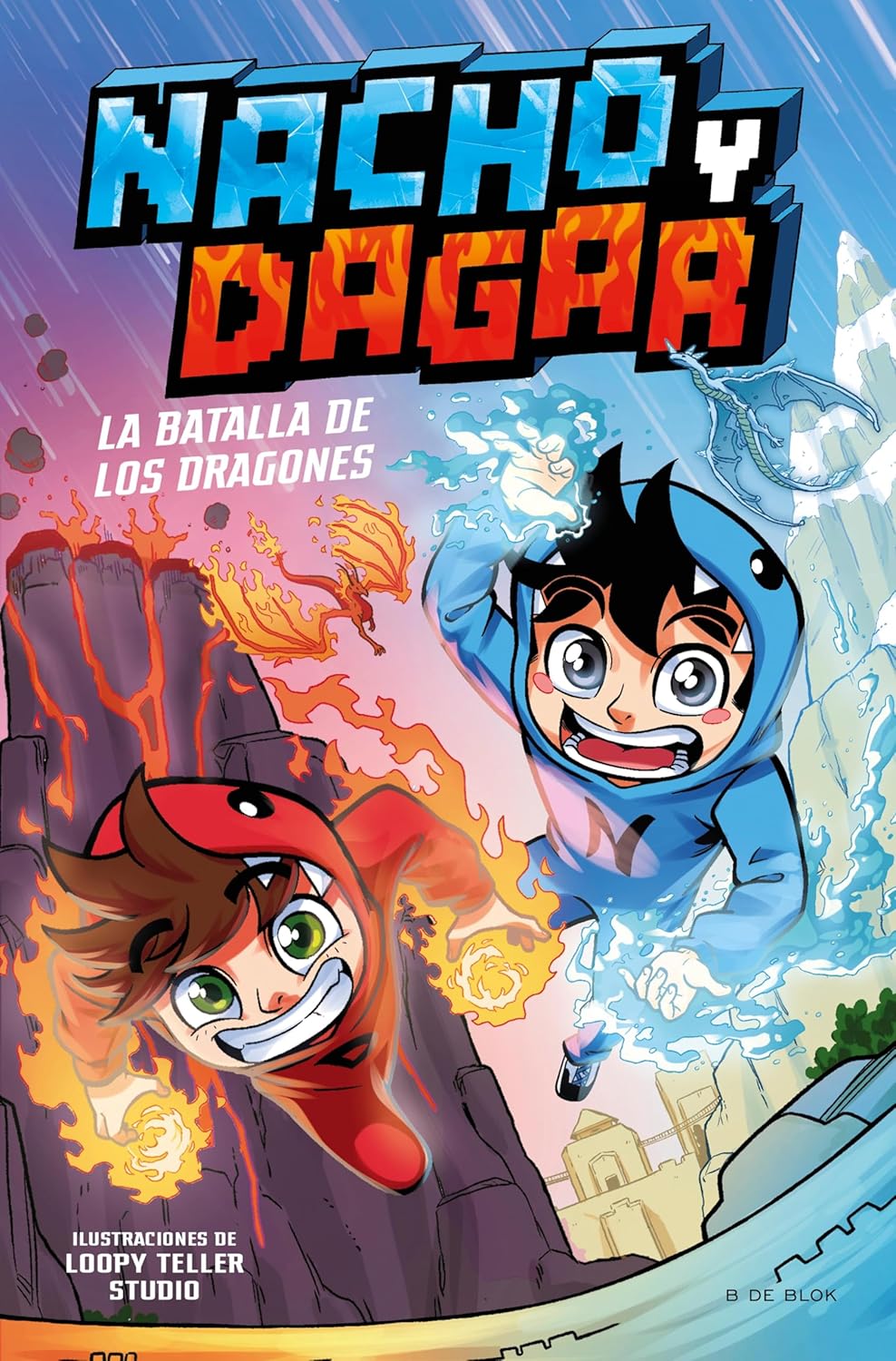 Portada de Nacho y Dagar: La batalla de los dragones