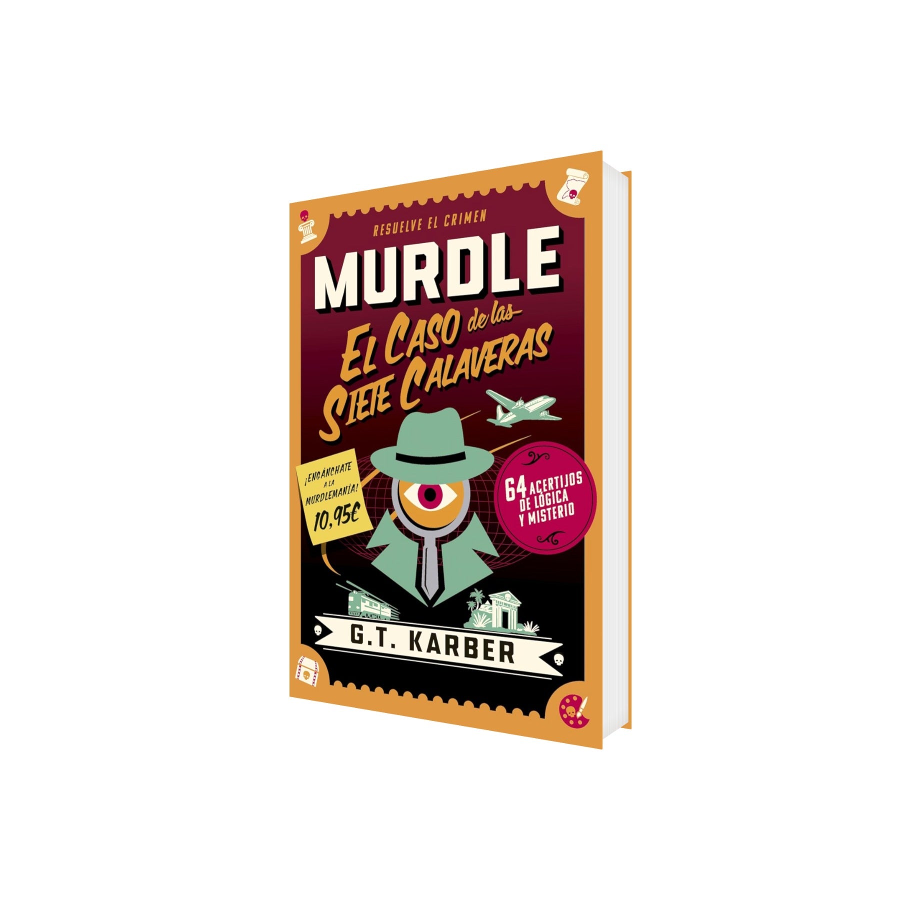 Portada de Libro Murdle: El Caso de las Siete Calaveras de G. T. Karber [ En Español ] Original