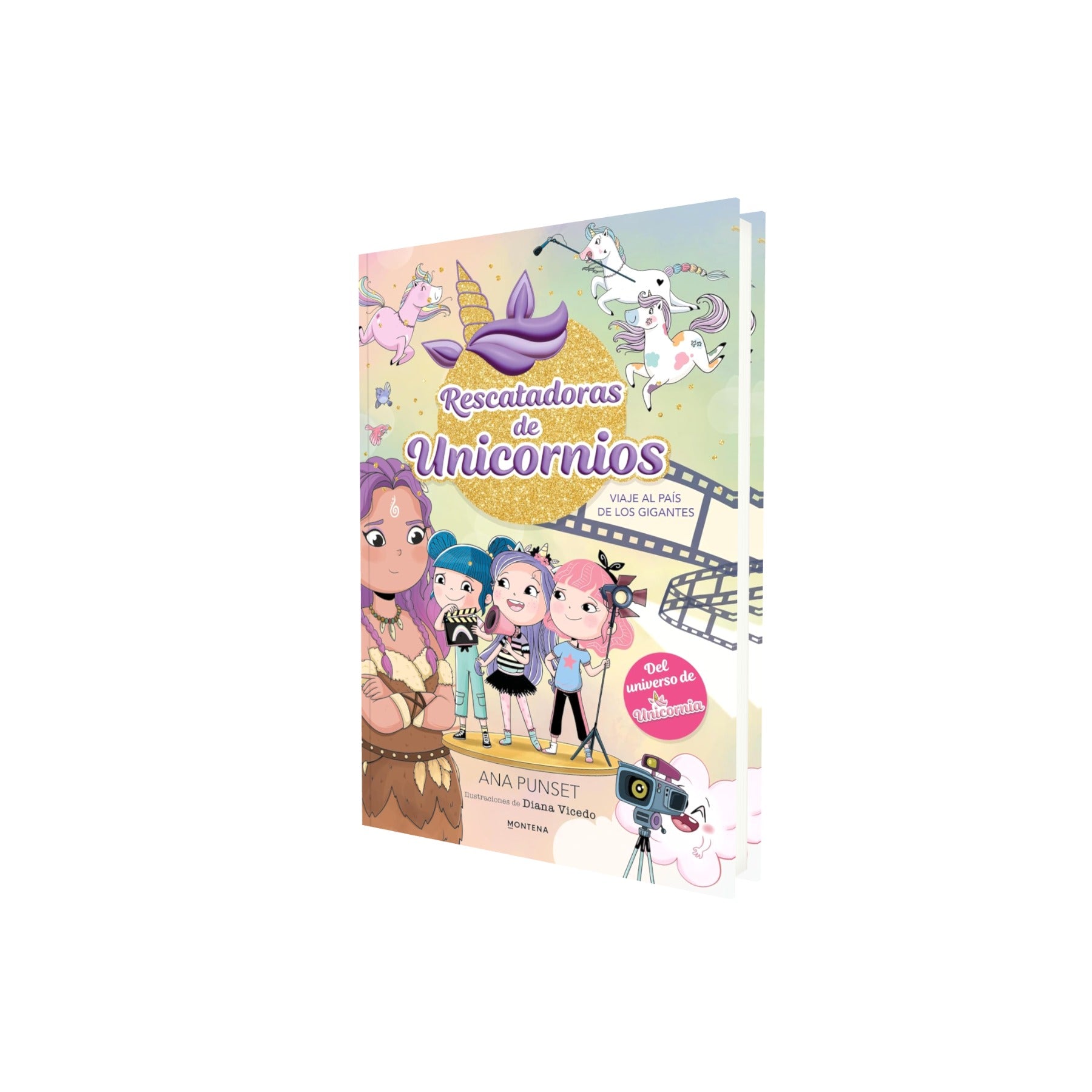 Portada de Libro Rescatadoras De Unicornios Vol.10 Viaje Al País De Los Gigantes [ Pasta Dura ] [ En Español ] Ana Punset