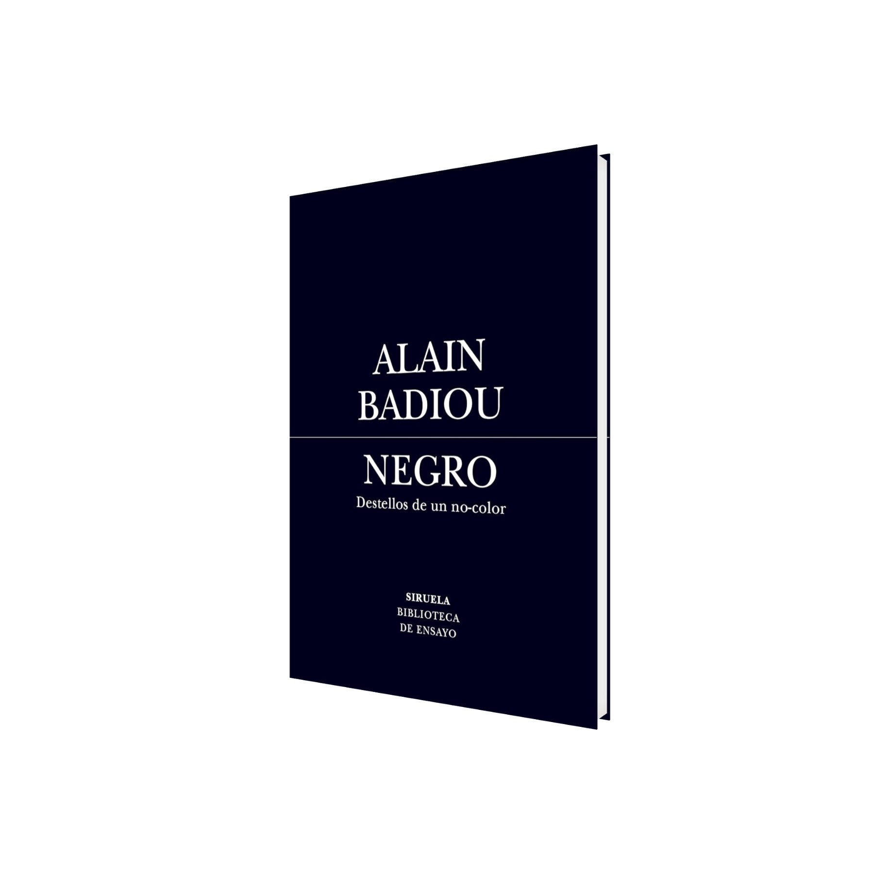 Portada de Libro Negro: Destellos de un No-Color de Alain Badiou [ En Español ] Original