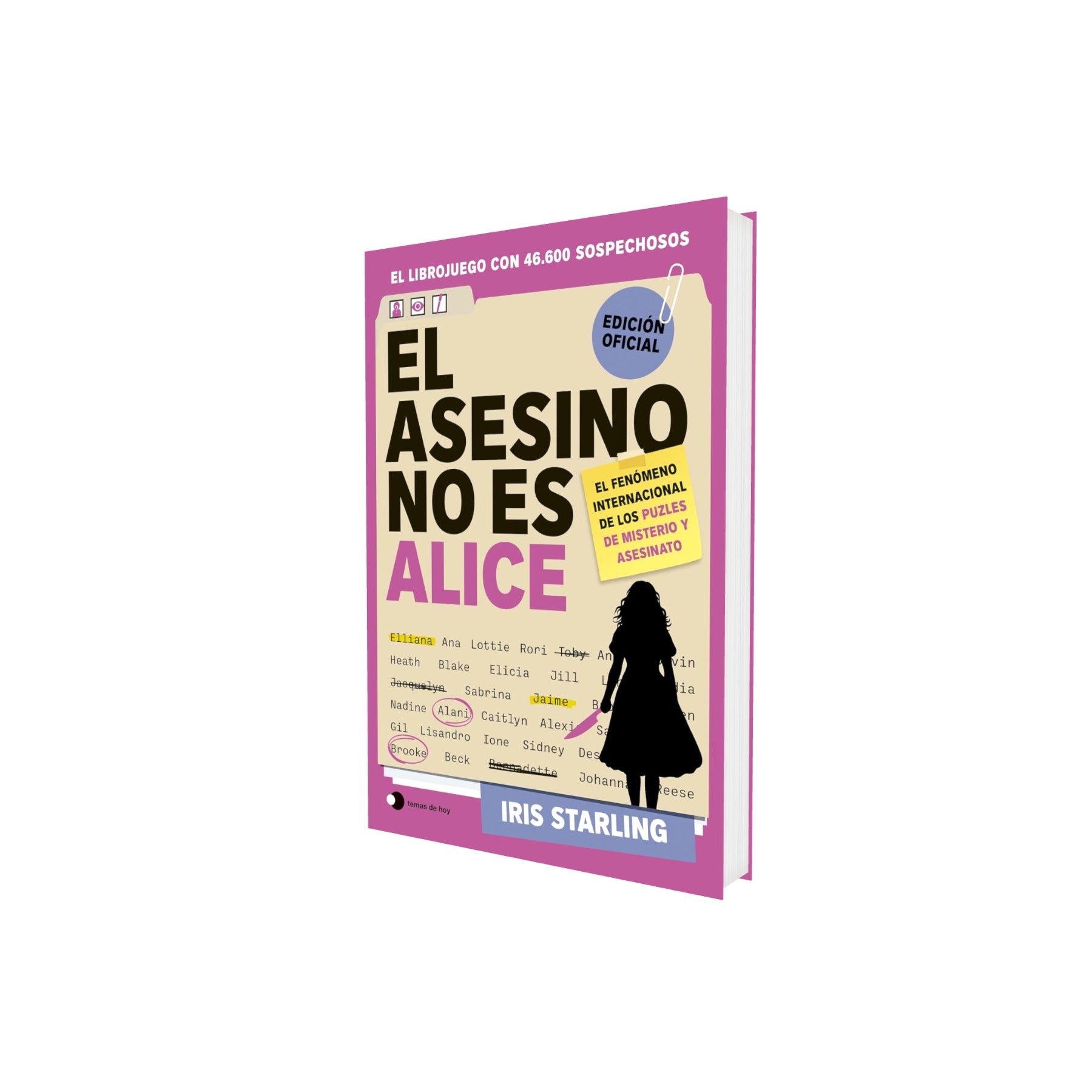 Portada de Libro El Asesino No Es Alice Librojuego Con 46.600 Sospechosos Iris Starling [ En Español ] Original