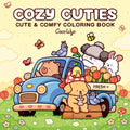 Portada de Libro Cozy Cuties Coloring Book For Adults And Kids [ En Inglés ] Coco Wyo Original