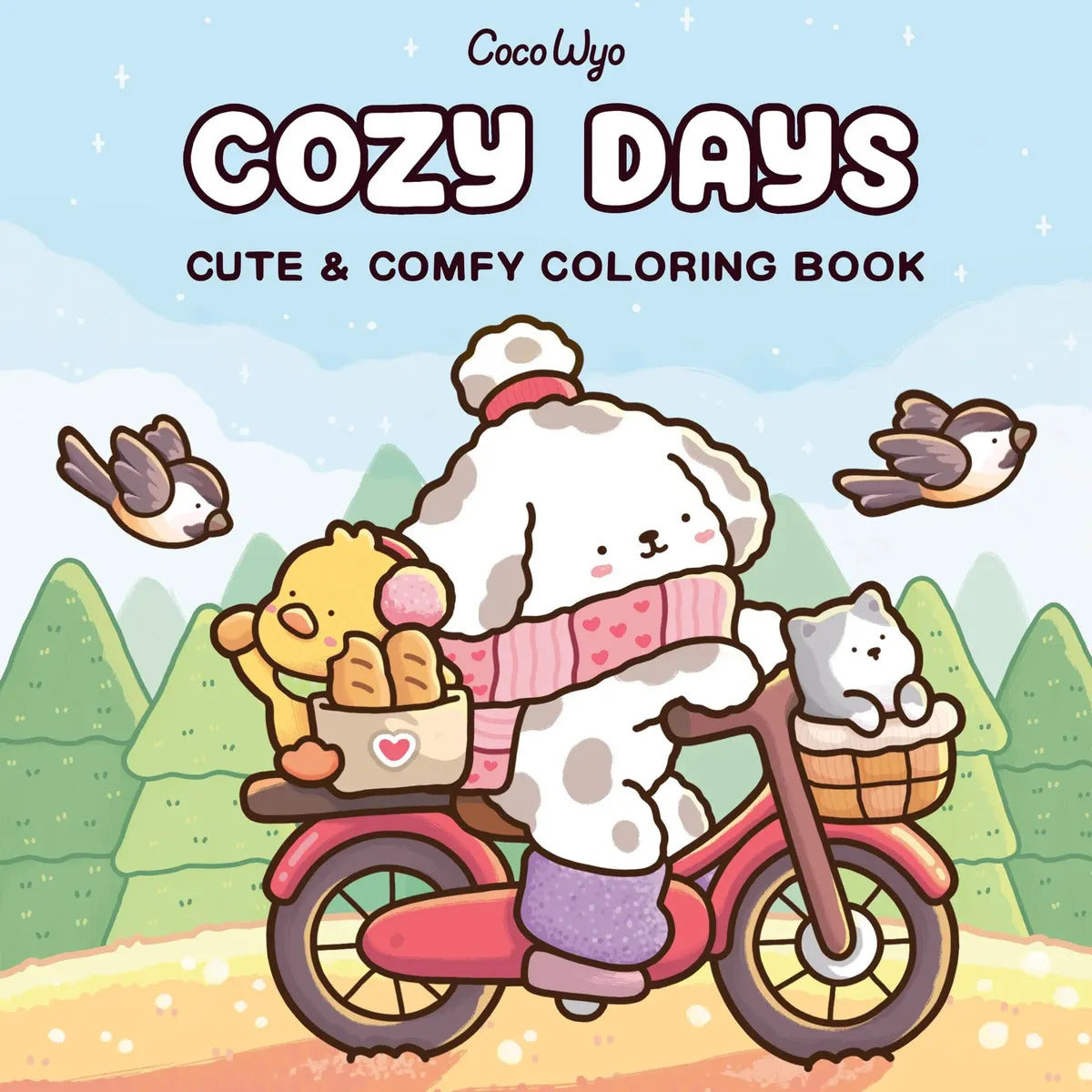 Portada de Libro Cozy Days: Coloring Book For Adults And Kids [ En Inglés ] Coco Wyo Original